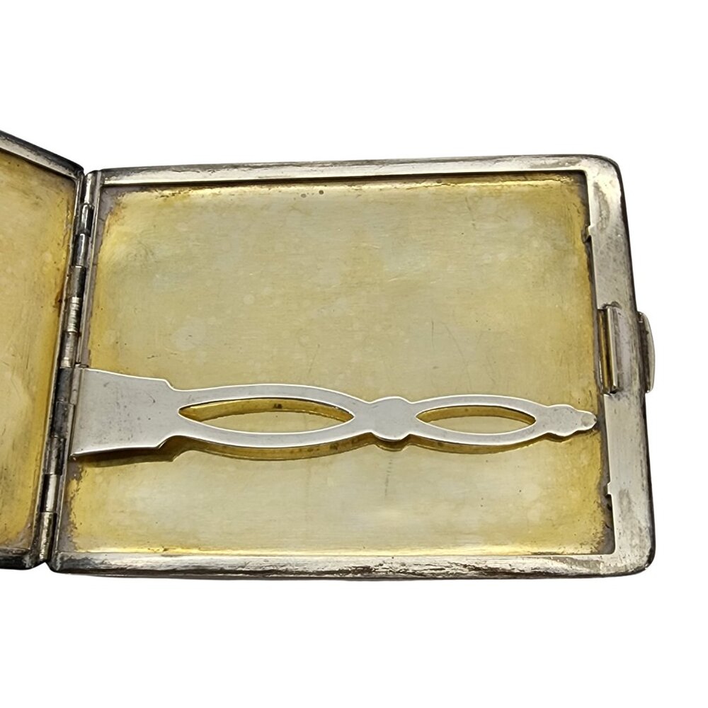 Tiffany & Co Sterling Silver Cigarette Case with Monogram #15043 - Picture 6 of 9